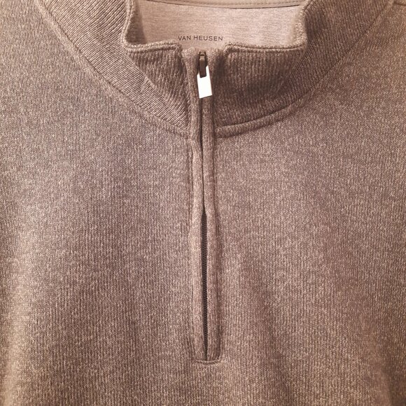 *BOGO FREE* 4XLT Van Heusen Big & Tall Sweater 1/4 Zip Long Sleeve Pullover - Picture 5 of 10